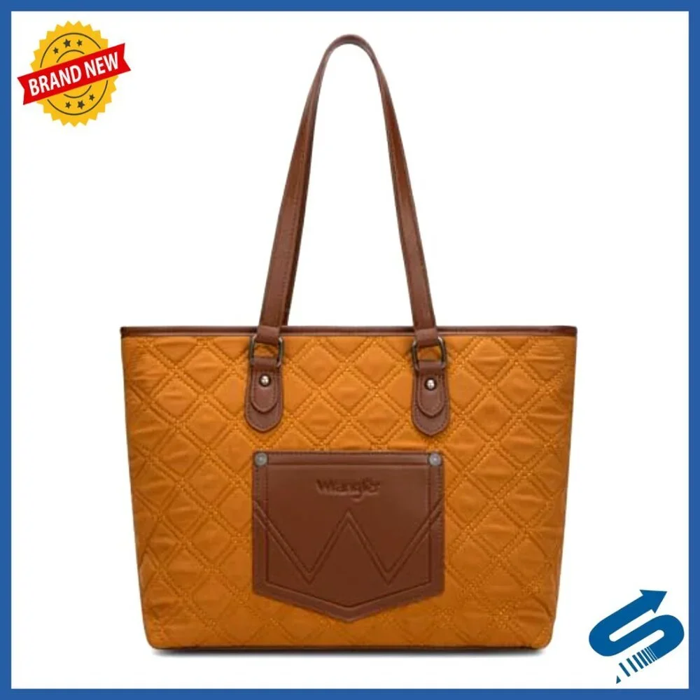 Medium Quilted Puffer Tote Shoulder Bag for Work School Lifestyle